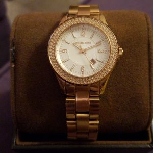 MK Rose gold watch